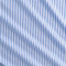 Textured Stripe Organic Cotton Shirting - Sky + Ocean + White