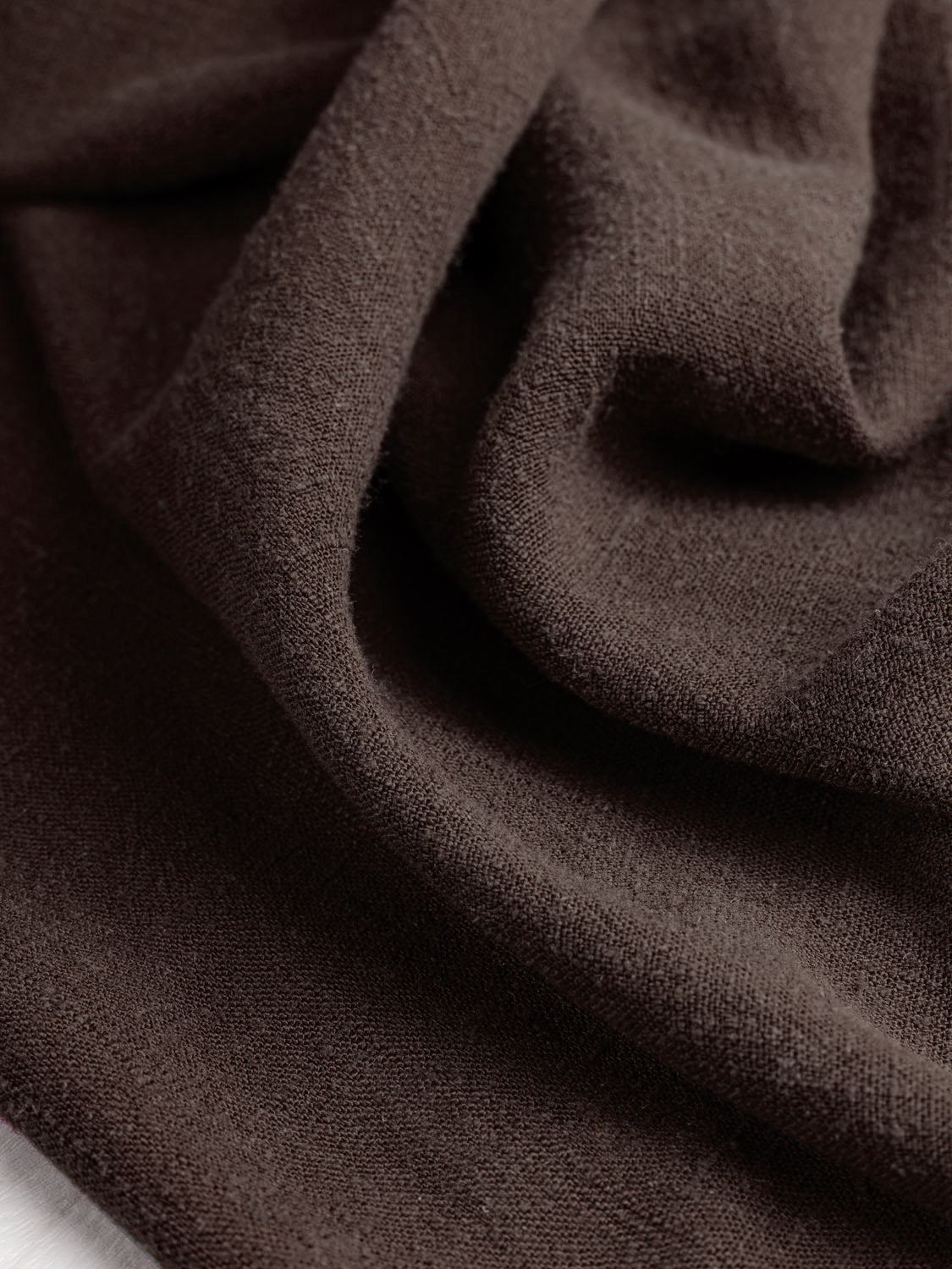 Textured Viscose Linen - Brown | Core Fabrics
