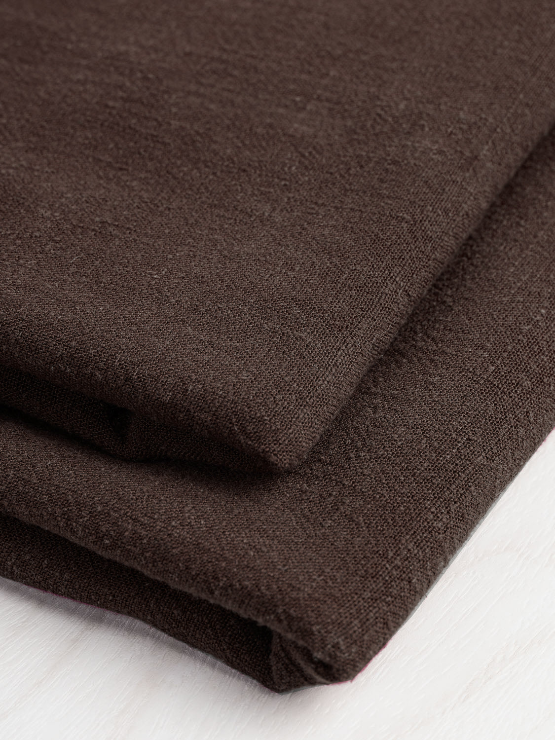 Textured Viscose Linen - Brown | Core Fabrics