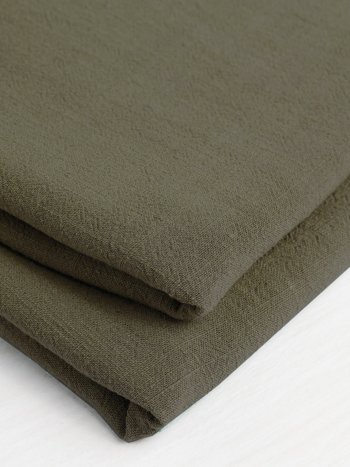 Textured Viscose Linen - Olive | Core Fabrics