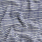 Viscose Ecovero à rayures effet teinture par nouage - Ivoire + Indigo