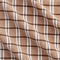Tiramisu Artisanal Check Cotton - Toffee + Ivory + Indigo