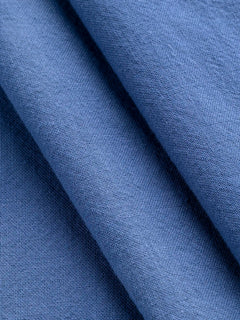 Tumbled Non Stretch Cotton - Blueberry