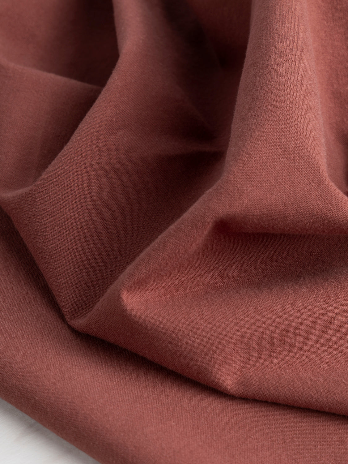 Tumbled Non Stretch Cotton - Mahogany | Core Fabrics