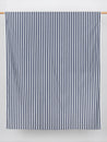 Wide Stripe Cotton Poplin Shirting - Navy + White | Core Fabrics