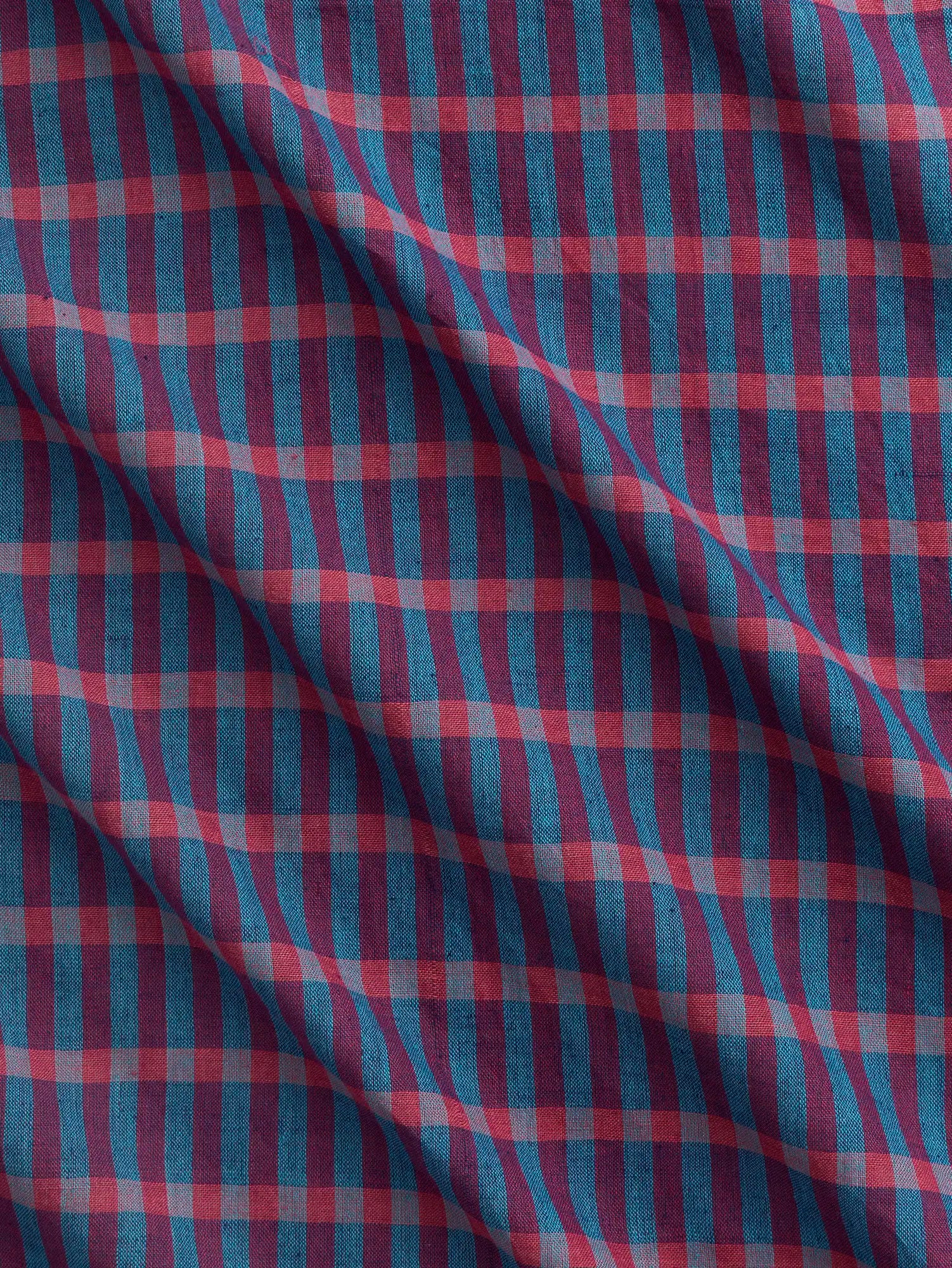 F-COT476-Wildberry-Artisanal-Check-Cotton-Raspberry-Peacock-and-Indigo-Core-Fabrics-scrunched.webp