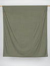 Windowpane Check Brushed Cotton - Olive | Core Fabrics