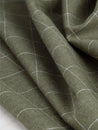 Windowpane Check Brushed Cotton - Olive | Core Fabrics