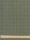 Windowpane Check Brushed Cotton - Olive | Core Fabrics