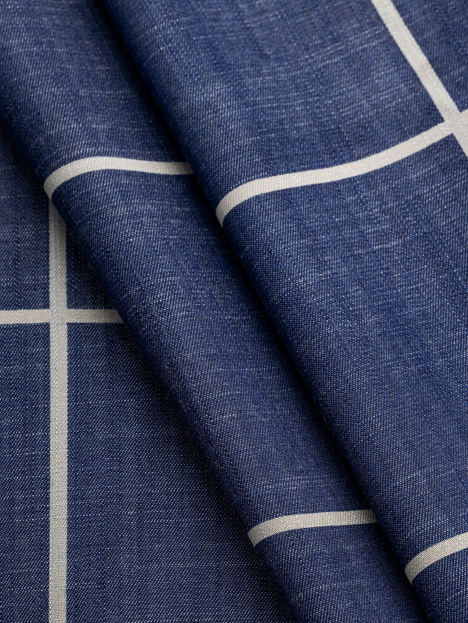 F-DEA121-Windowpane-Lyocell-Chambray-Deadstock-True Blue-Cream-Core-Fabrics-fold.JPG