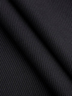 Sergé de laine pour tissu tailleur italien fin de rouleau - Noir