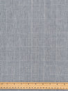 Yarn Dyed Glen Check Irish Linen Suiting Deadstock - Cream + Grey | Core Fabrics