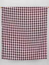 Yarn Dyed Plaid Irish Linen Suiting Deadstock - Brown + Red + White | Core Fabric