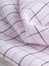 Yarn Dyed Windowpane Irish Linen Deadstock - Light Pink + Blue + Black | Core Fabrics