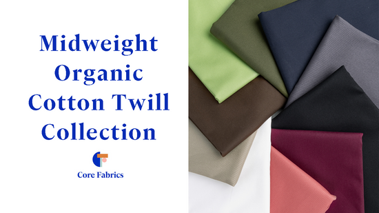 Midweight Organic Cotton Twill - Mulberry | Core Fabrics