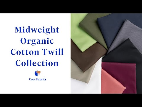 Midweight Organic Cotton Twill - Tomato | Core Fabrics