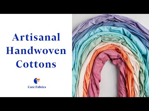 Yarn-Dyed Handwoven Check Cotton - Rust + Navy + White | Core Fabrics