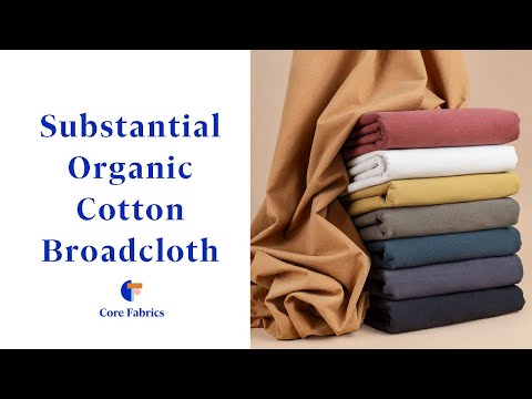 Substantial Organic Cotton Broadcloth - Pebble Grey | Core Fabrics