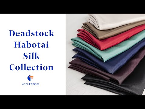 Designer Habotai Silk Deadstock - Tan | Core Fabrics