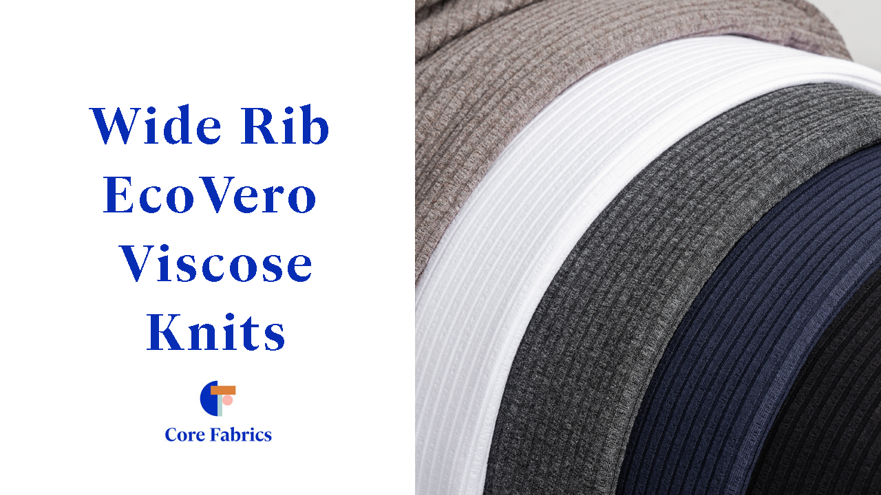 Wide Rib EcoVero Viscose Knit - Black