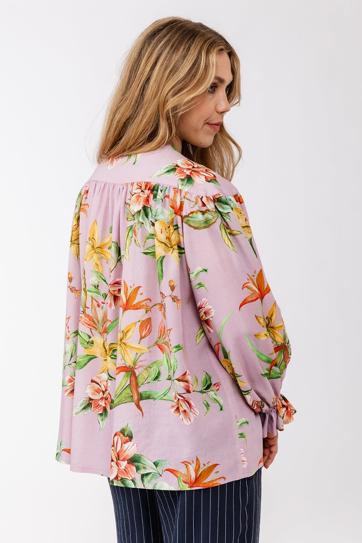 LIIA gathered blouse
