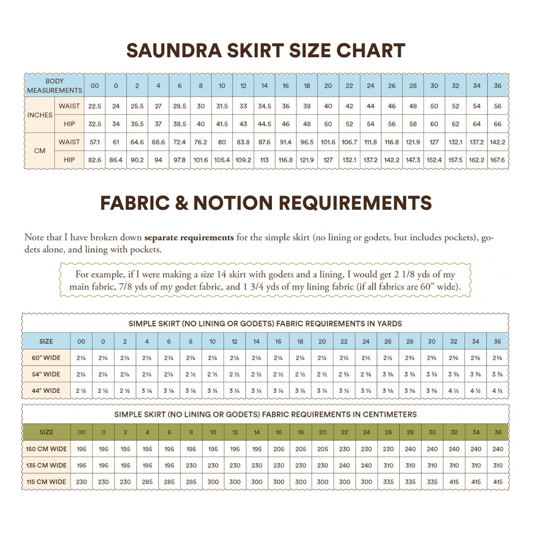 Saundra Skirt Sewing Pattern