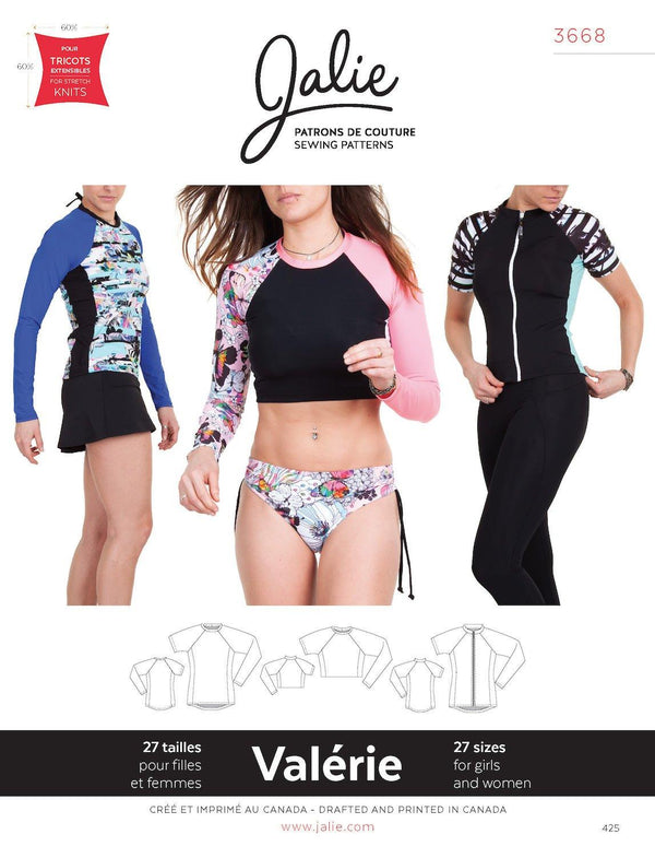 3668 // VALÉRIE Swim Shirts - Rashguards - PDF Pattern