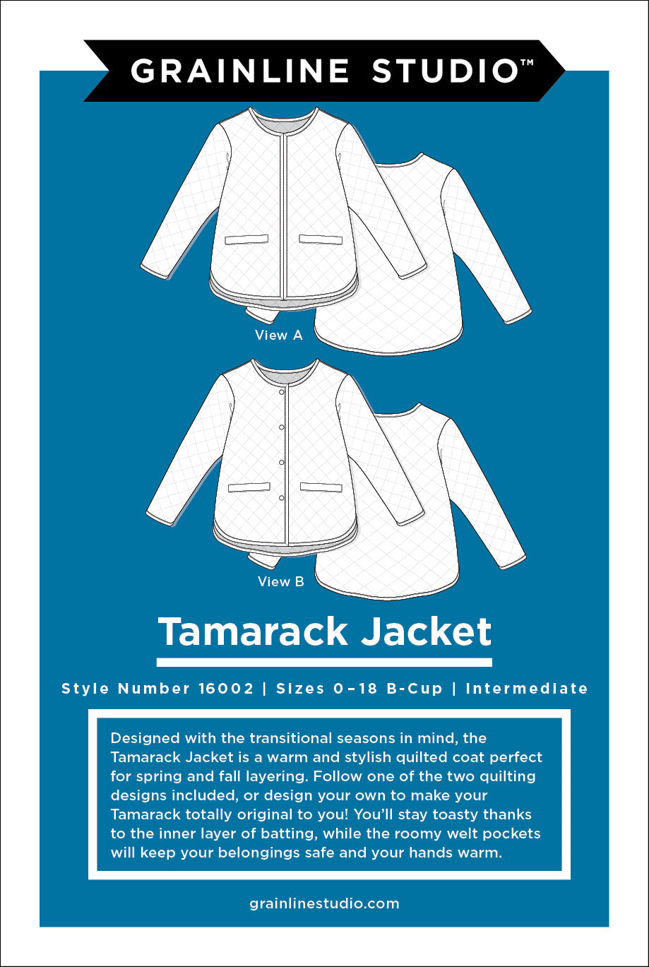 Grainline Pattern - Tamarack Jacket | Core Fabrics