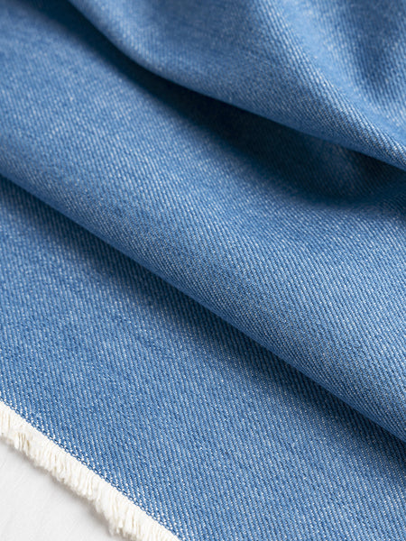 1.5 yard pre-cut – Sale 10.5 ounce Stretch Cotton Denim Fabric Indigo