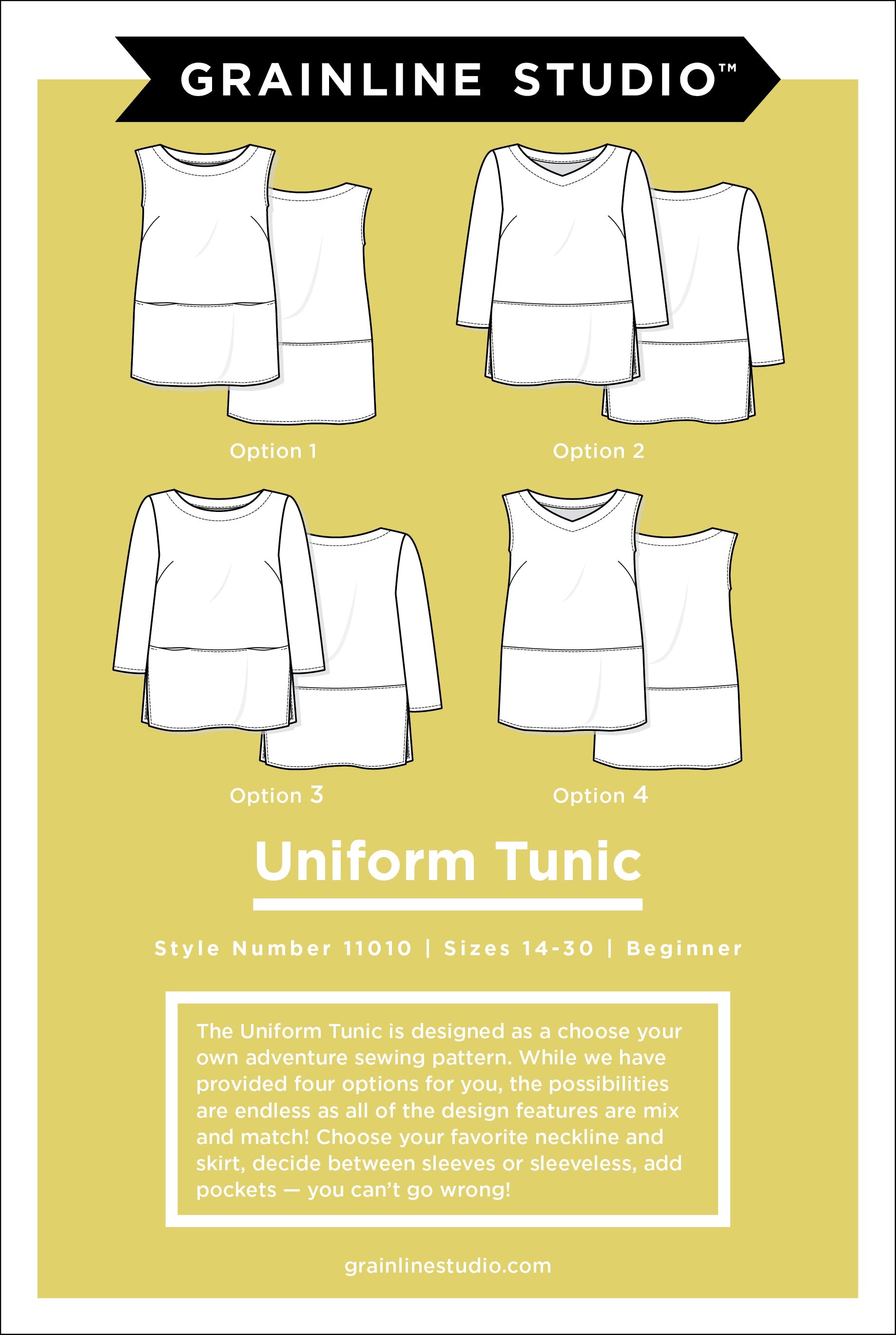Grainline Pattern - Uniform Tunic | Core Fabrics