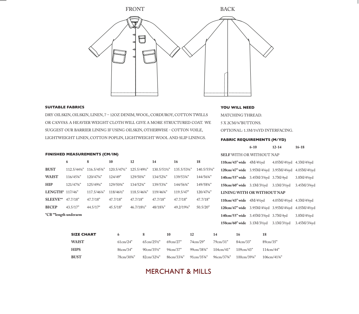 Merchant + Mills -  September Jacket | Core Fabrics