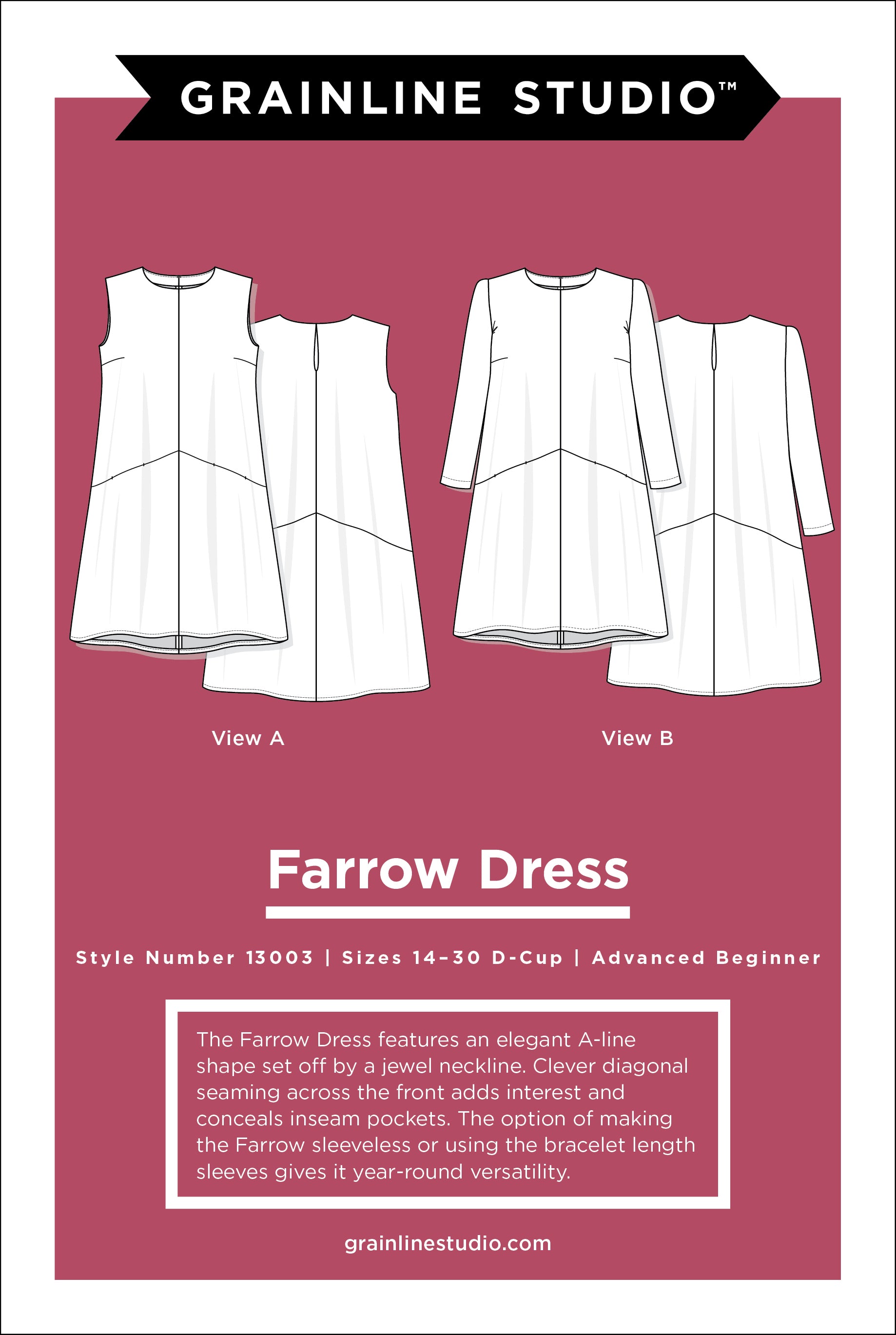 Grainline Pattern - Farrow Dress | Core Fabrics