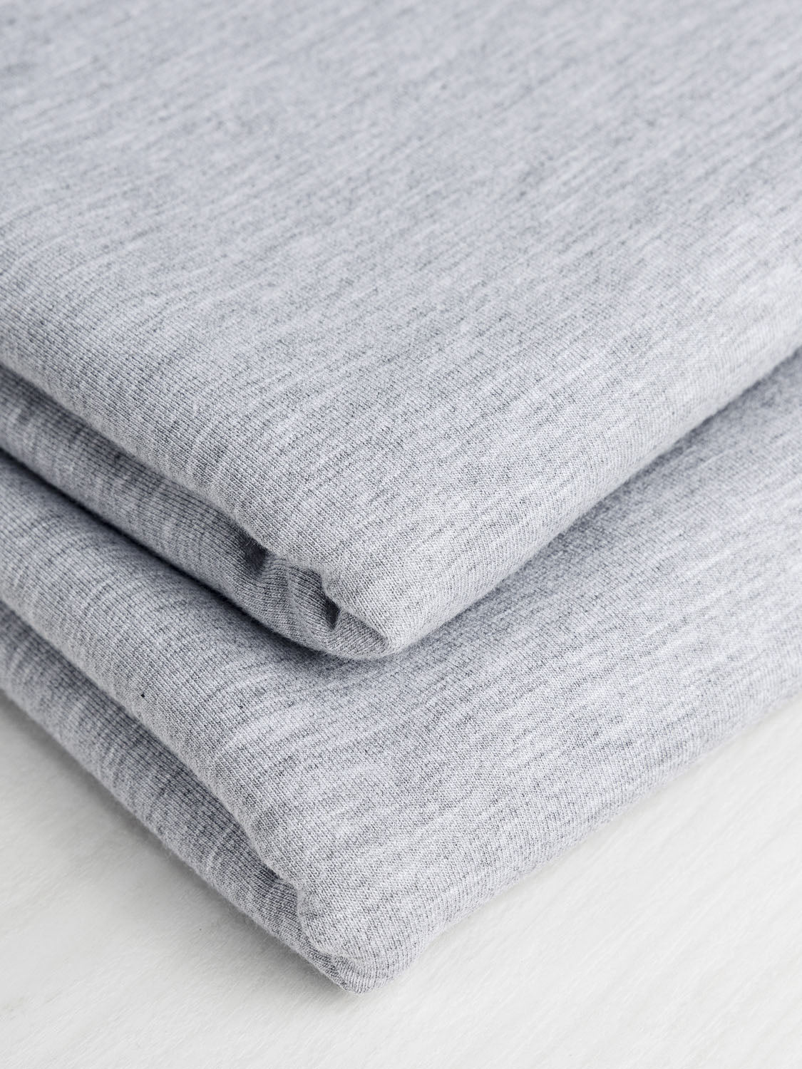 Bamboo Cotton Stretch Fleece - Cloud Grey | Core Fabrics