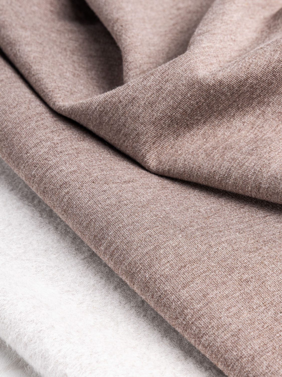 Bamboo Cotton Stretch Fleece - Hot Chocolate | Core Fabrics