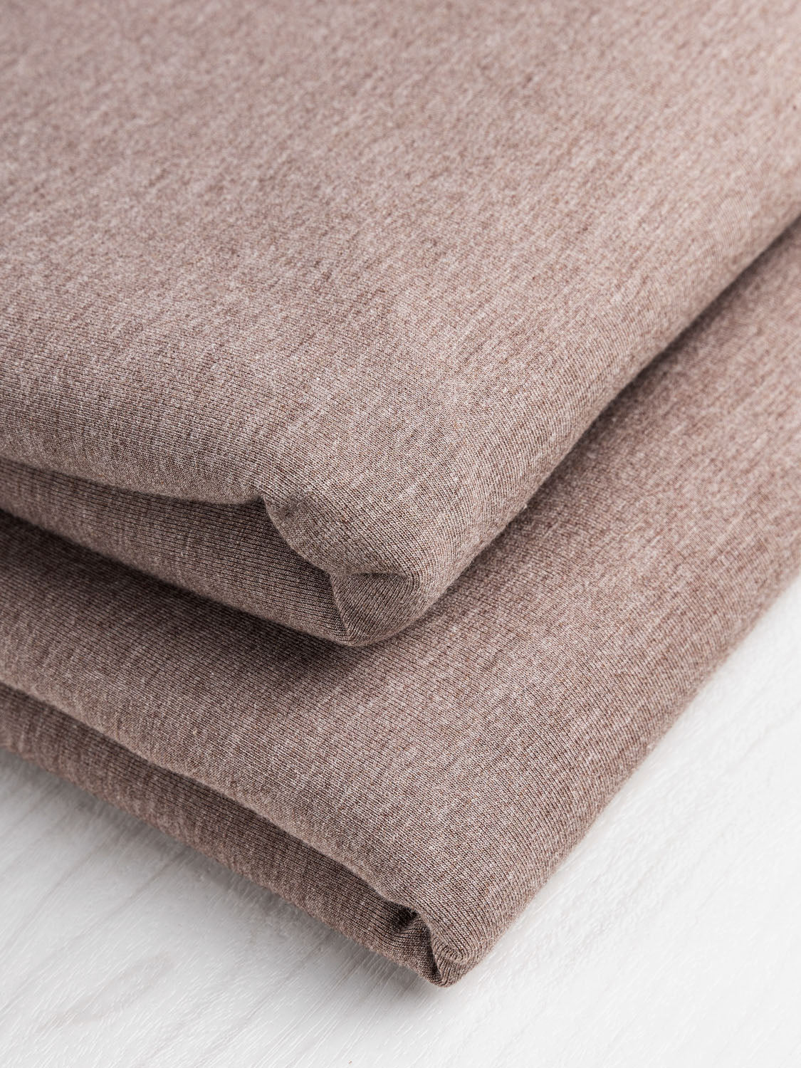 Bamboo Cotton Stretch Fleece - Hot Chocolate | Core Fabrics