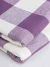 Beefy Check Cotton Flannel - Violet + Cream | Core Fabrics