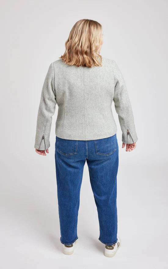 Cashmerette-Canton-Moto-Jacket-Grey-Back | Core Fabrics