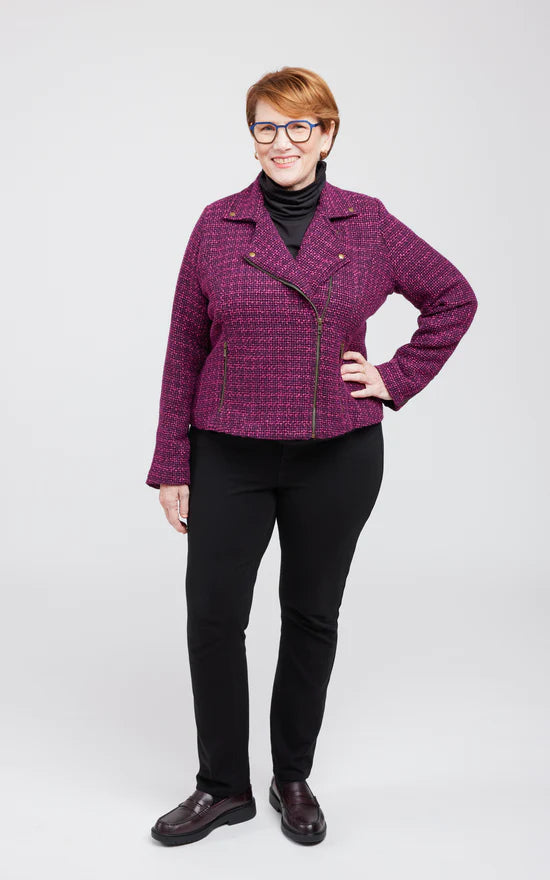 Cashmerette-Canton-Moto-Jacket-Long-Plaid | Core Fabrics