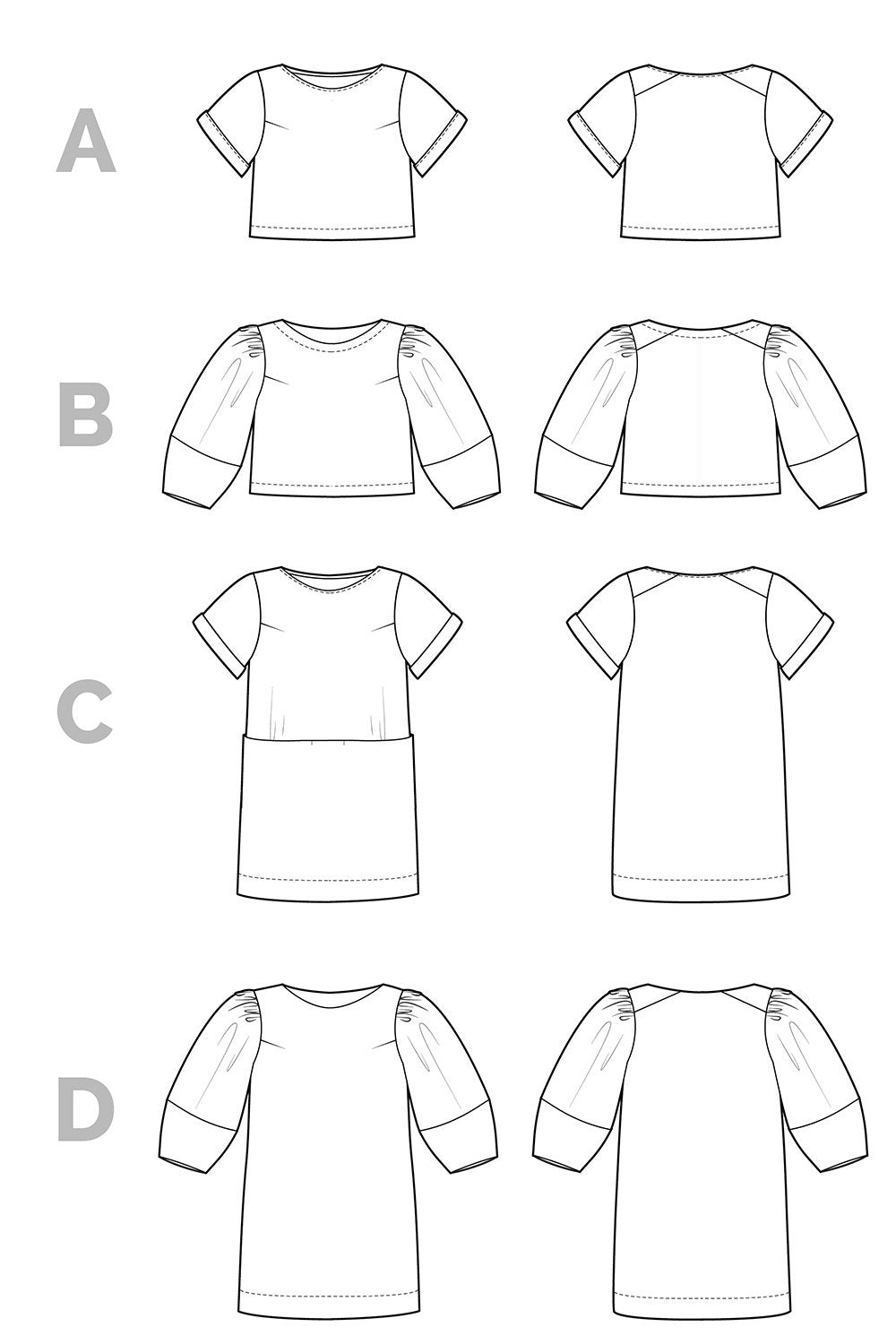 Cielo_Top_Dress_Pattern_Technical_Flats-14_61ac04a7-c004-4651-ab38-0999835c75cb | Core Fabrics