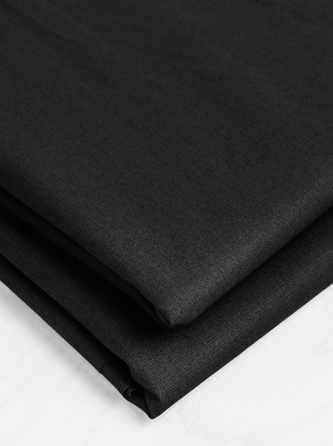 Core Collection Lightweight Silky Cotton Poplin - Black | Core Fabrics
