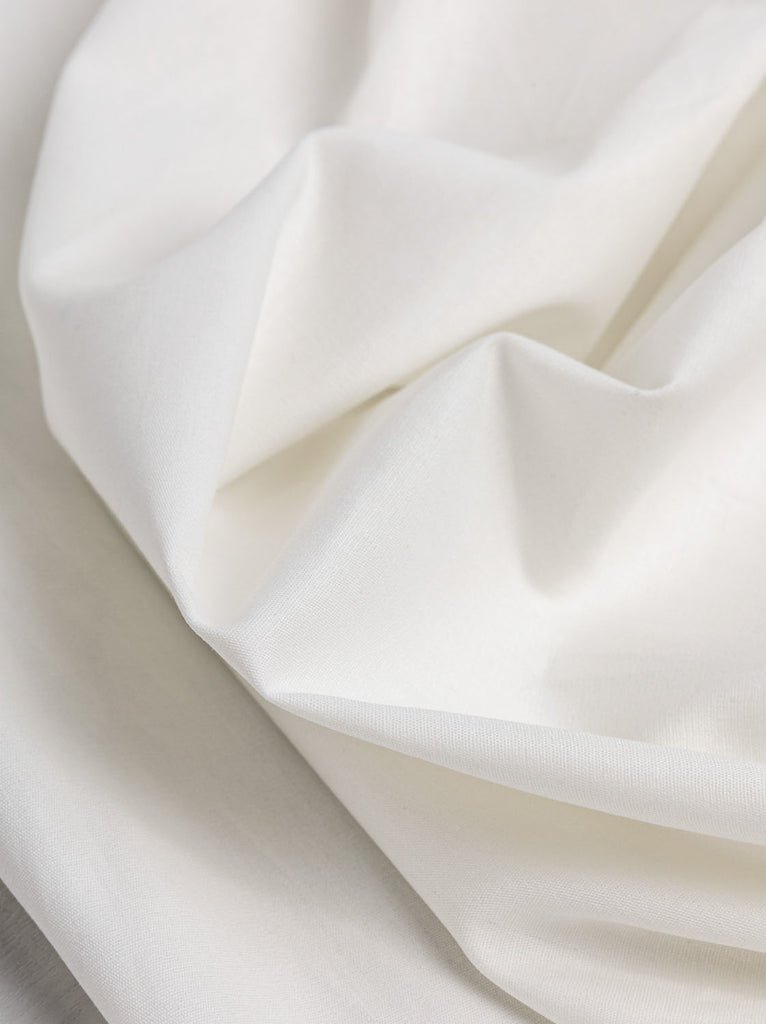 Stretch Cotton Poplin - Ecru - Gala Fabrics
