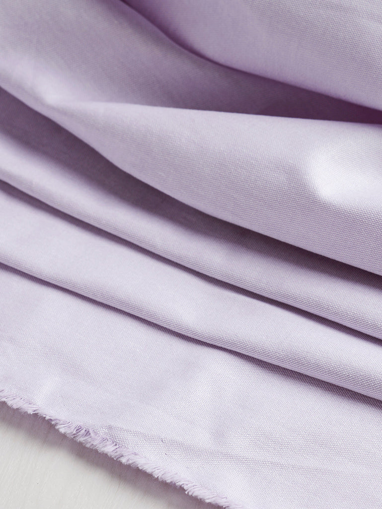 Tissu chemise coton oxford - Lavande