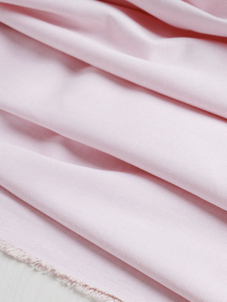 Tissu chemise coton oxford - Rose