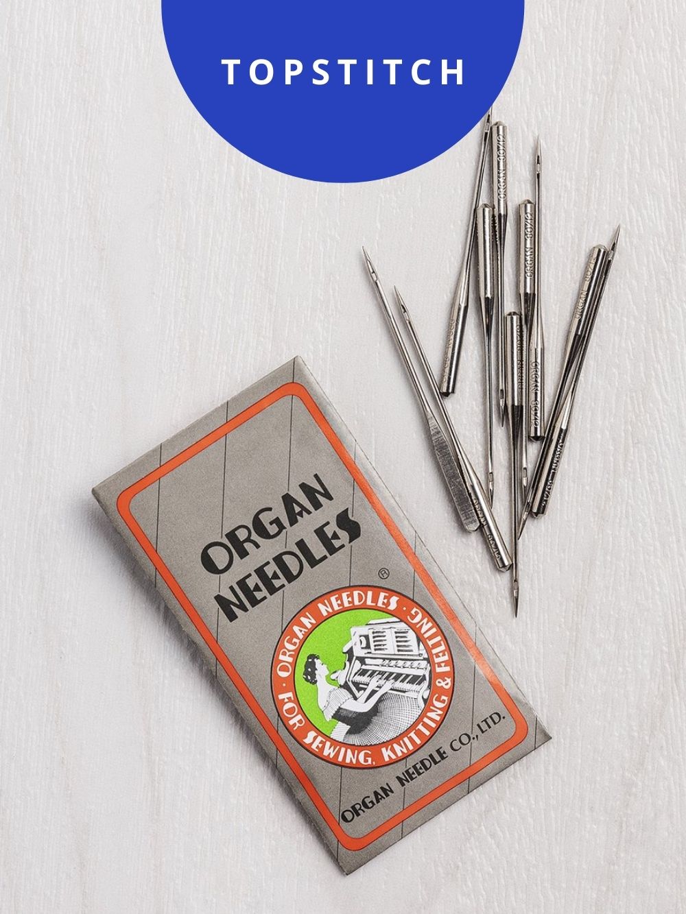 Denim + Topstitching Organ Sewing Machine Needles - 10 pack | Core Fabrics