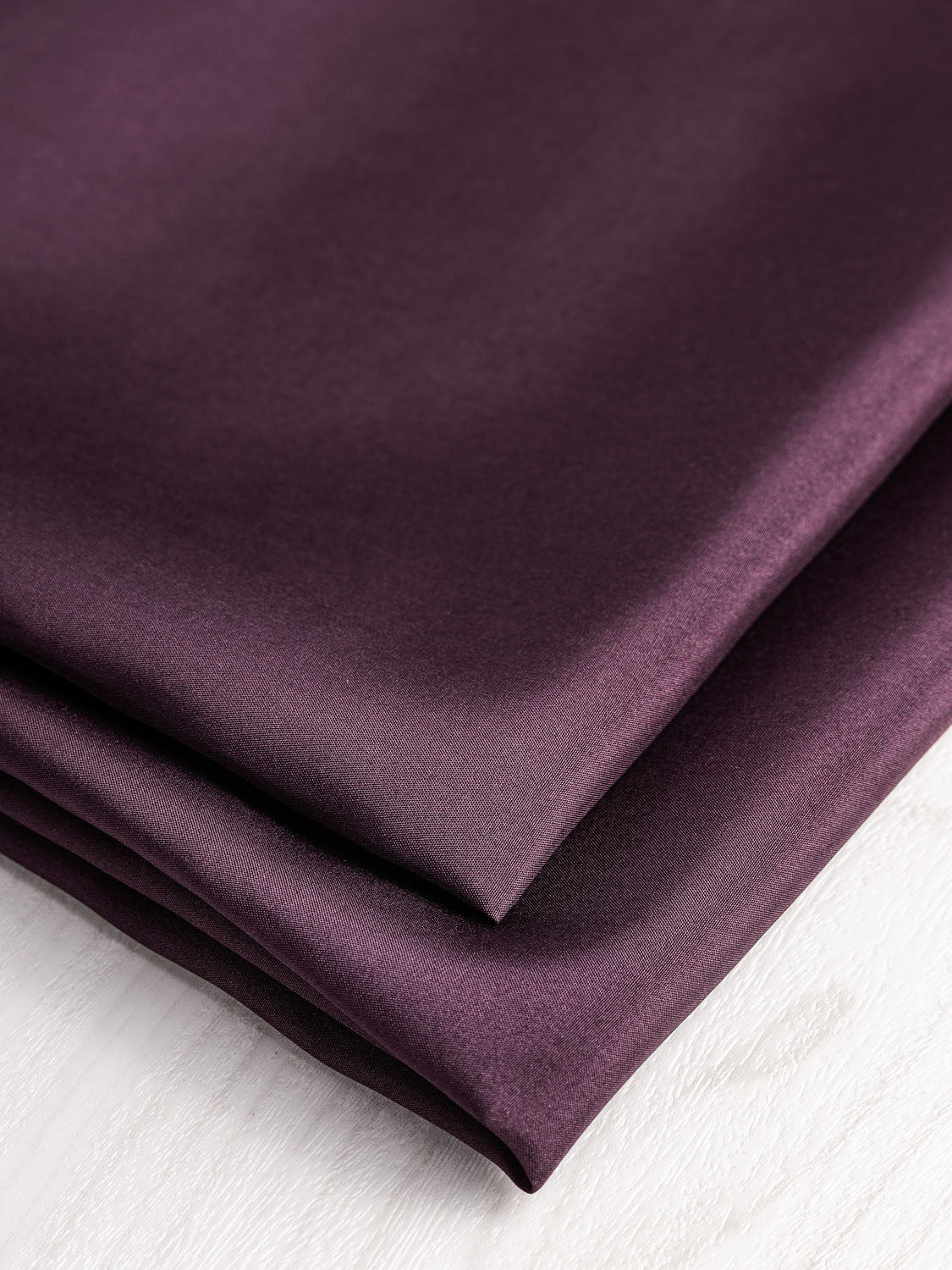 Designer Habotai Silk Deadstock - Aubergine | Core Fabrics