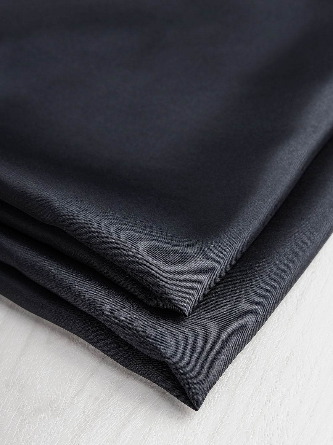 Designer Habotai Silk Deadstock - Midnight | Core Fabrics