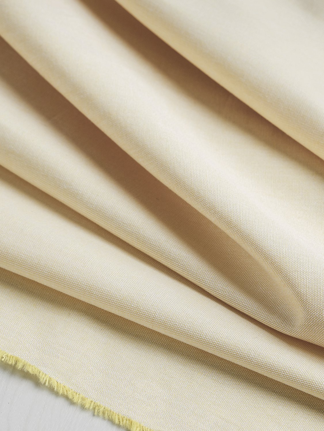 Cotton Oxford Shirting - Butter Yellow Core Fabrics
