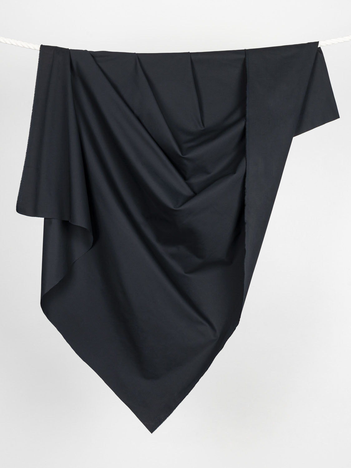 Lightweight Organic Cotton Stretch 6 oz Twill - Black | Core Fabrics