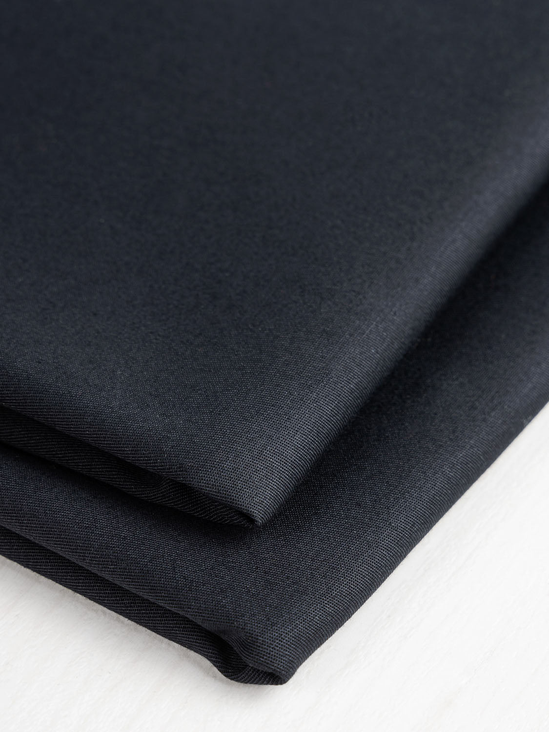 Lightweight Organic Cotton Stretch 6 oz Twill - Black | Core Fabrics