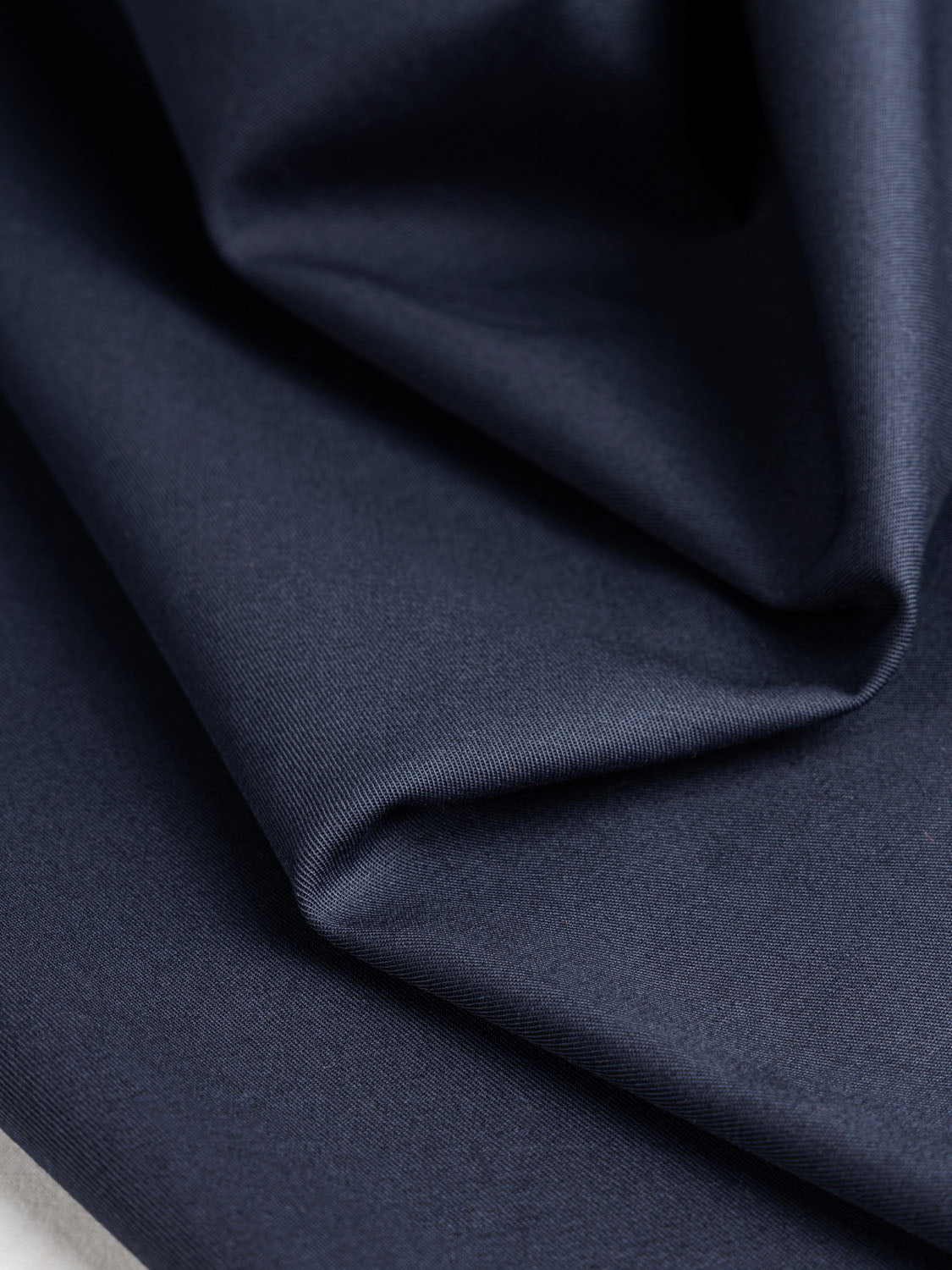 Lightweight Organic Cotton Stretch 6 oz Twill- Navy | Core Fabrics